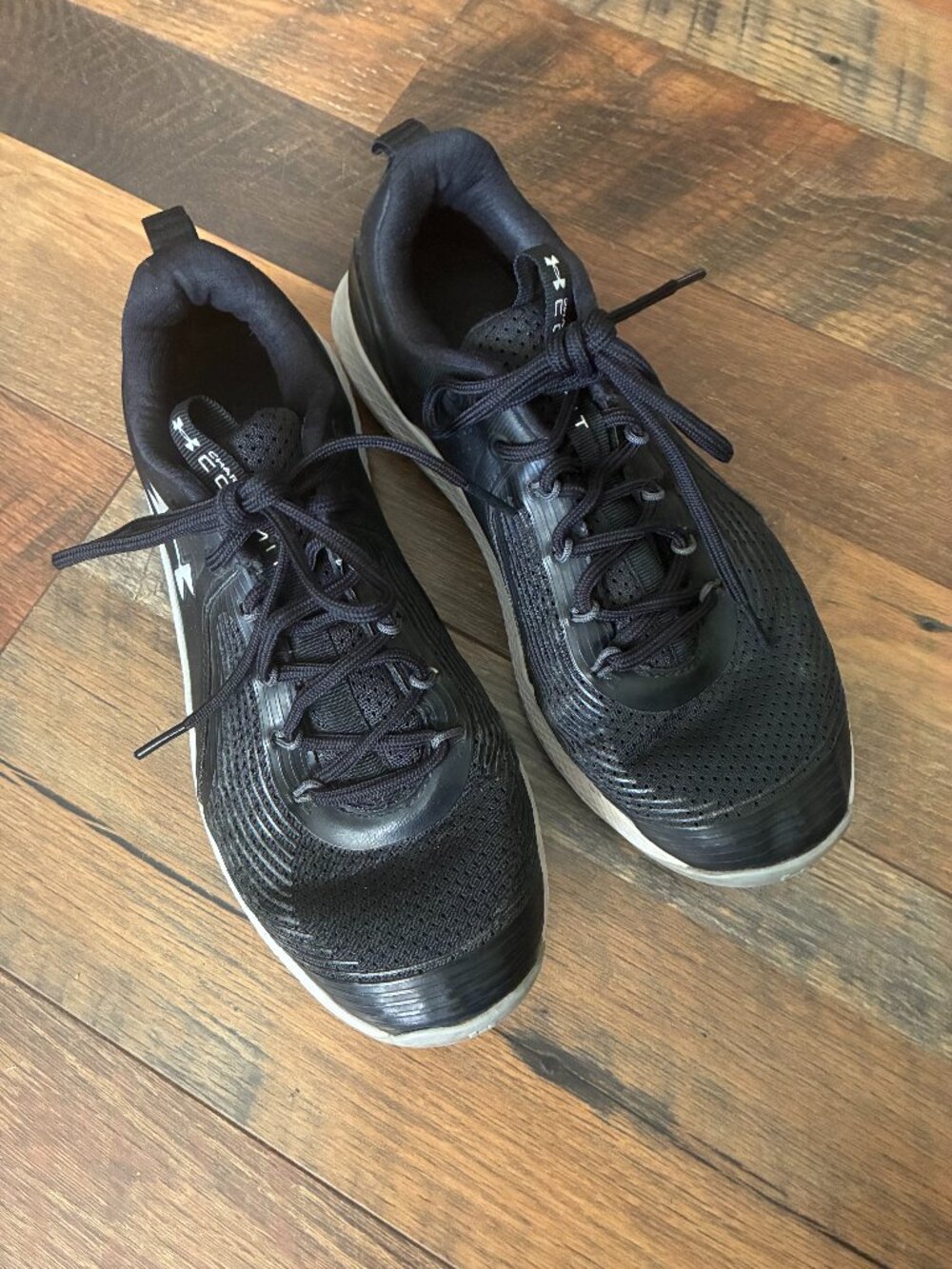 Under Armour Charged Commit Athletic Running Sneakers Shoes Women's Black Size 9